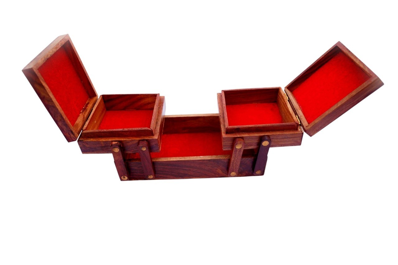 Wooden Jewellry Box Sheesham Wood - Image 4