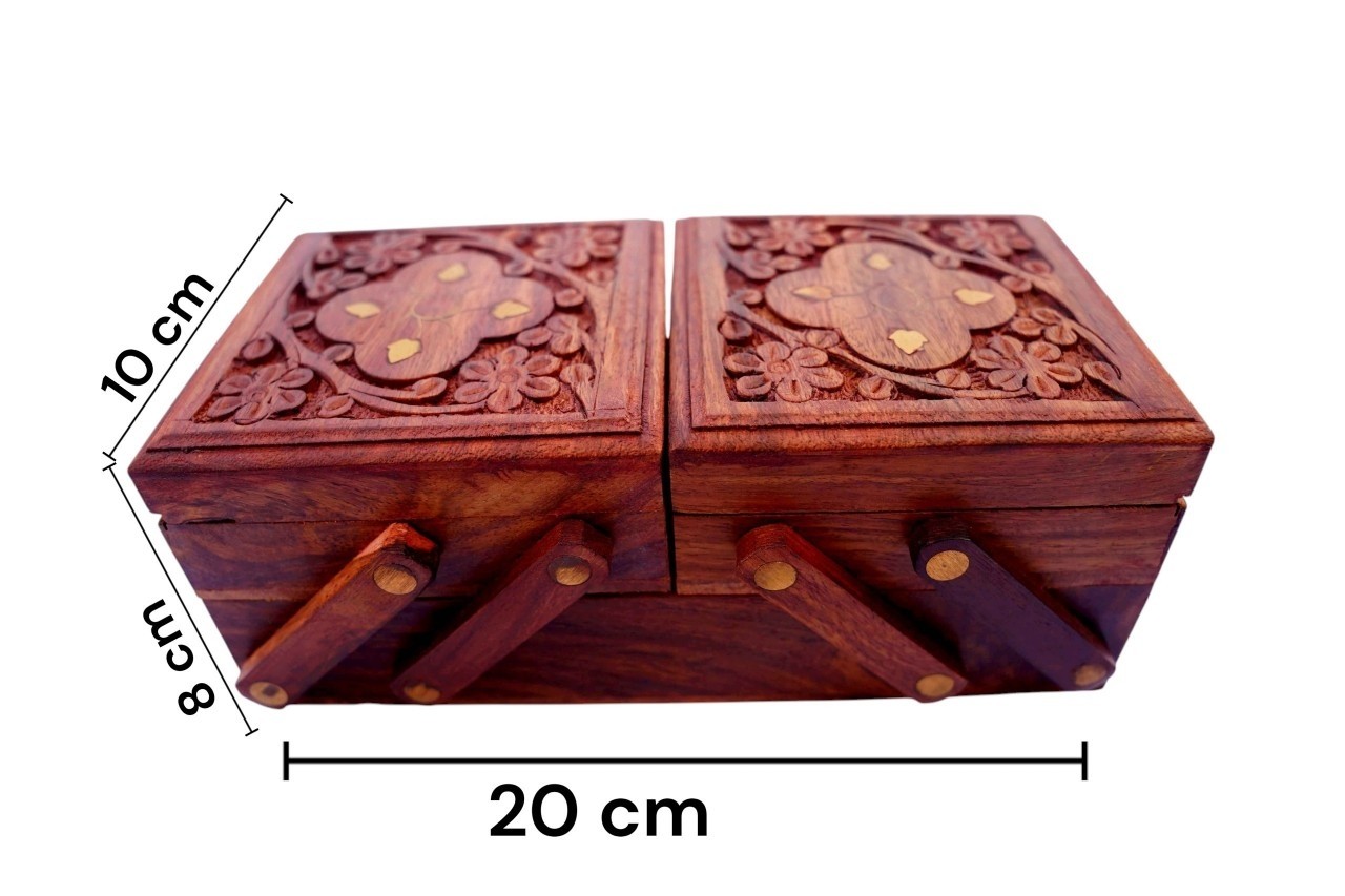 Wooden Jewellry Box Sheesham Wood - Image 3