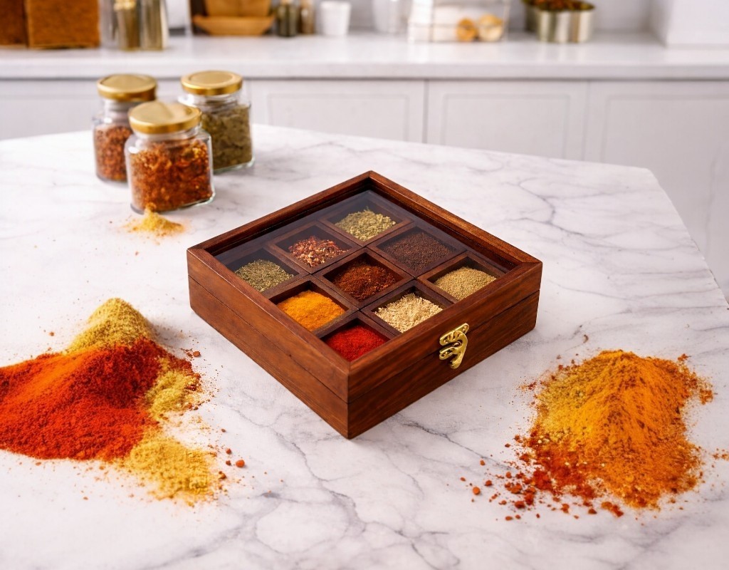 Spice Box With 9 Compartment
