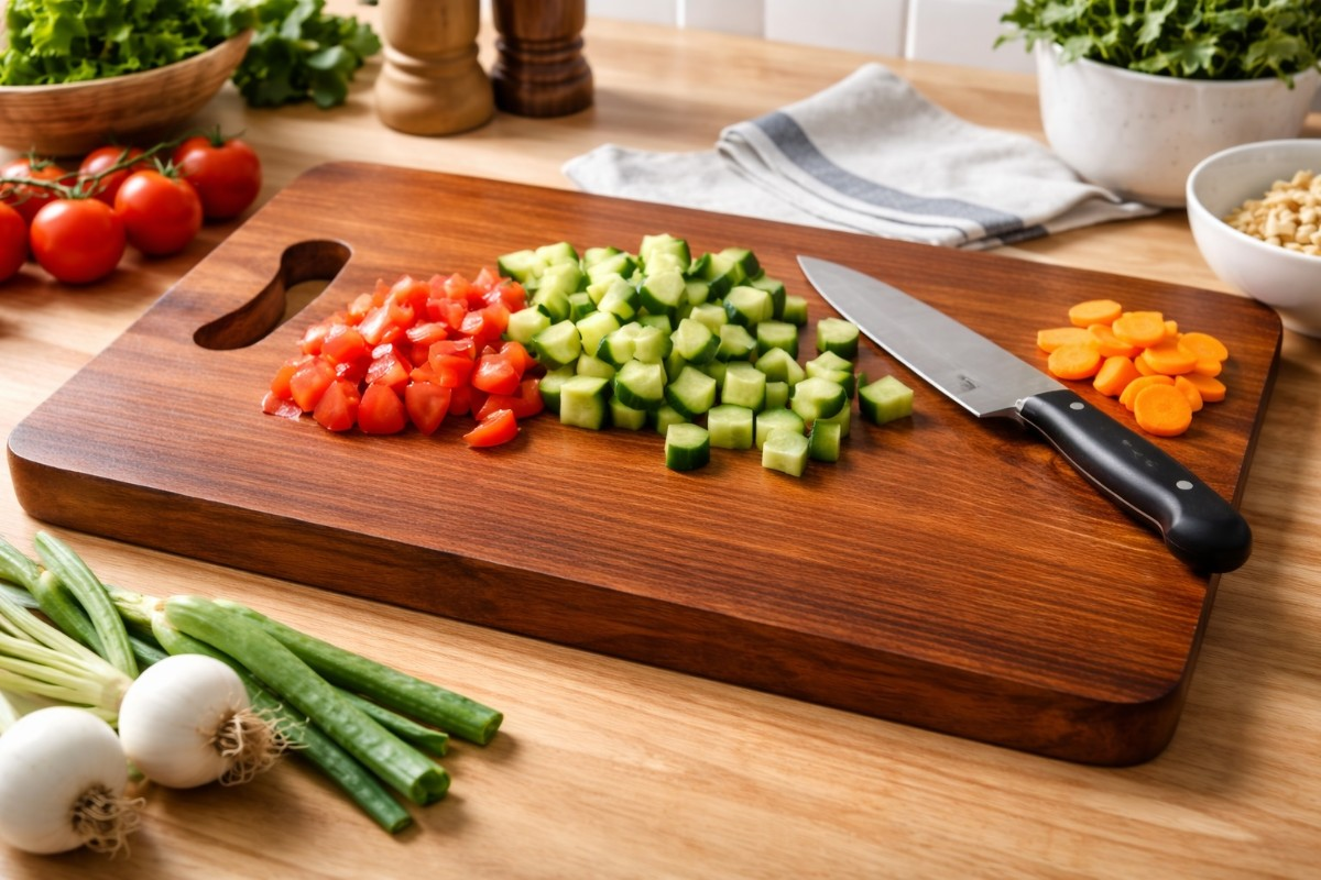 Chopping Board for Vegetables Sheesham Wood - Image 3