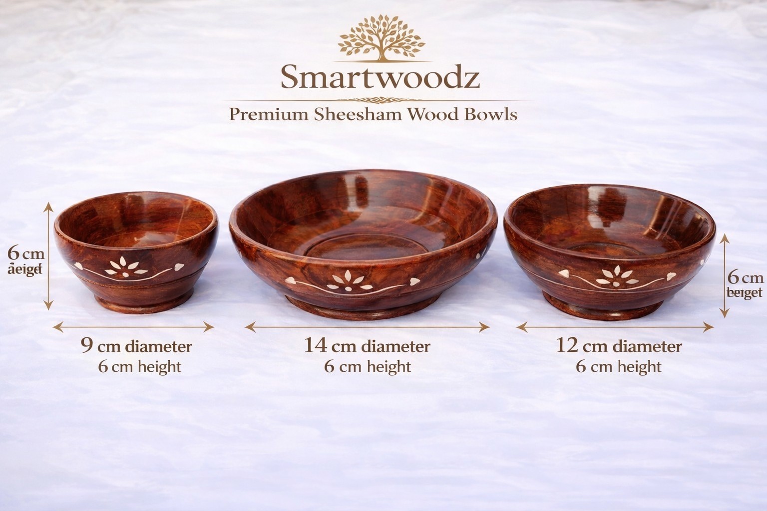 Wooden Bowl Set of 3 - Image 2