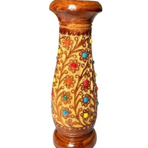 Wooden Flower Vase