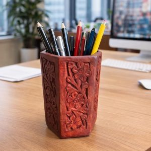 Wooden Pen Holder